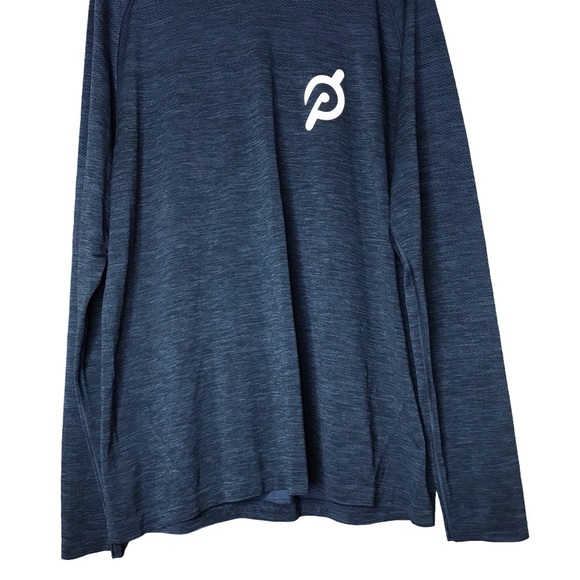 Lululemon x Peloton Metal Vent Tech Tee Long Sleeve Heathered Blue T-Shirt XL - Picture 4 of 10